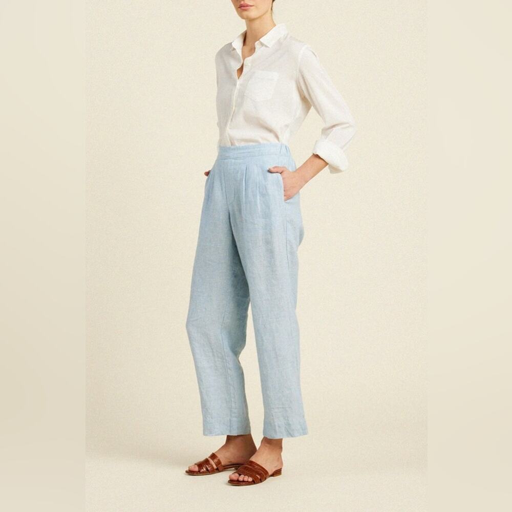 Trovata Birds Of Paradise Leigh Pant Sky Linen